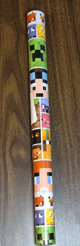 Minecraft wrapping paper roll - wrapping,