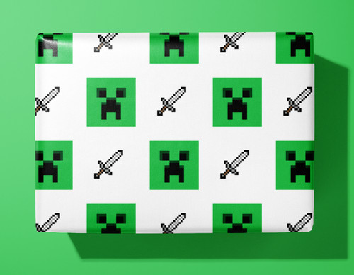 Minecraft wrapping paper - minecraft,