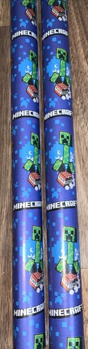 Minecraft birthday gift wrap - minecraft,
