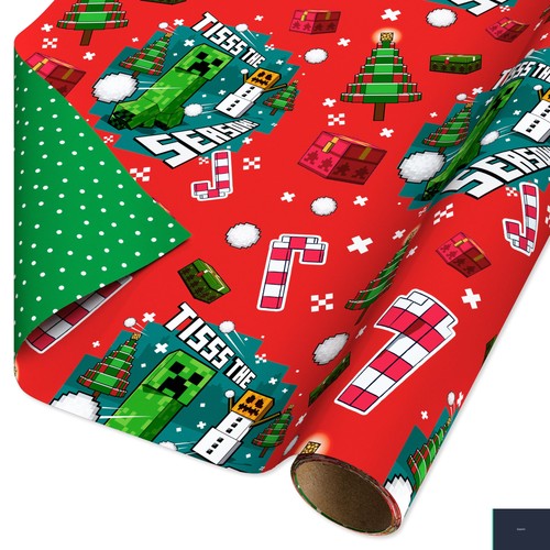 Minecraft christmas wrapping - minecraft,