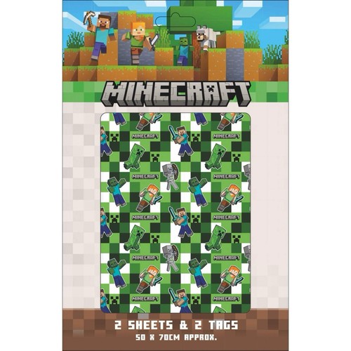 Minecraft gift wrap - minecraft,